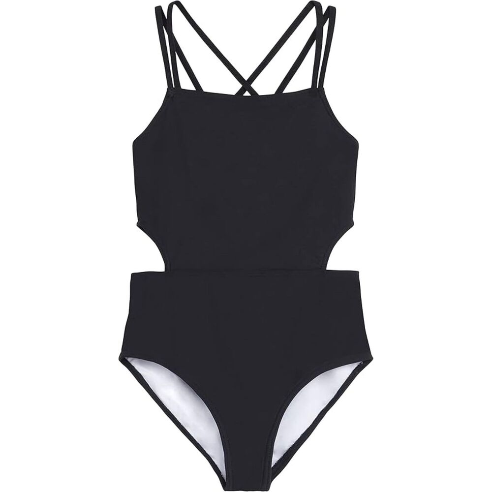 NWT Kanu Surf Girls' Beach Girl Sport Cut-Out One Piece Swimsuit